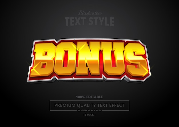 Effet De Texte Illustrator Bonus