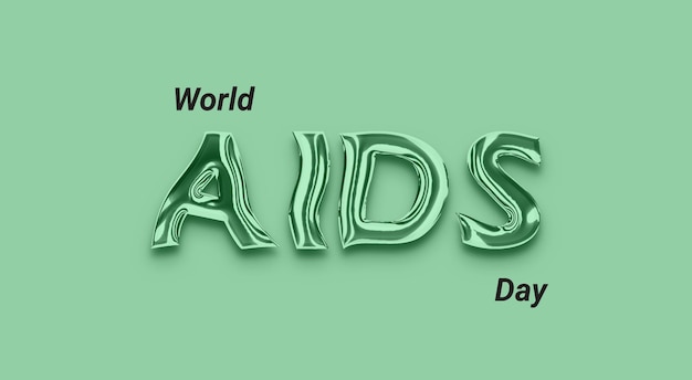 Effet de texte de la journée mondiale du sida
