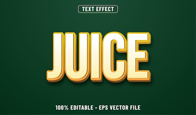 Effet De Texte De Jus Design