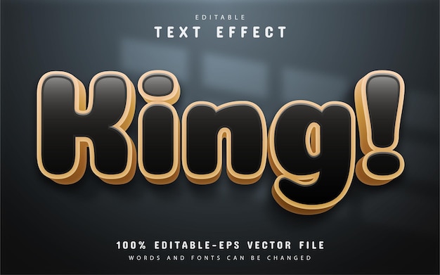 Effet De Texte King Modifiable