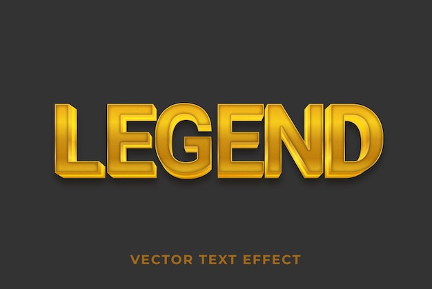 Effet de texte Légende 3D