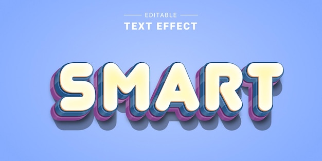 Effet de texte de lettrage 3D modifiable