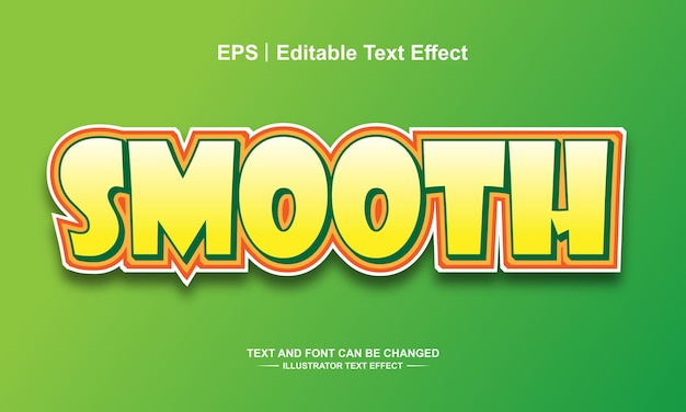 Effet de texte lisse modifiable