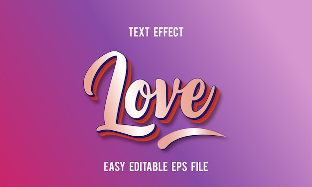 Effet De Texte Love Premium