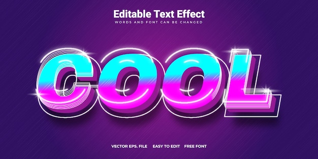 Effet de texte lueur cool