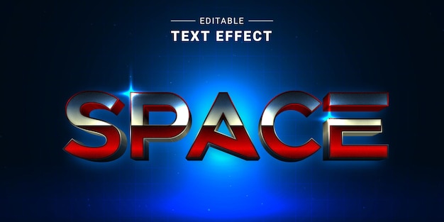 Effet De Texte Lumineux Tendance 3d Modifiable