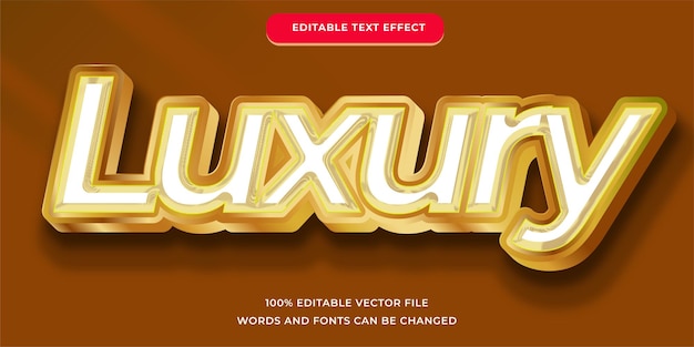 Effet de texte de luxe modifiable moderne