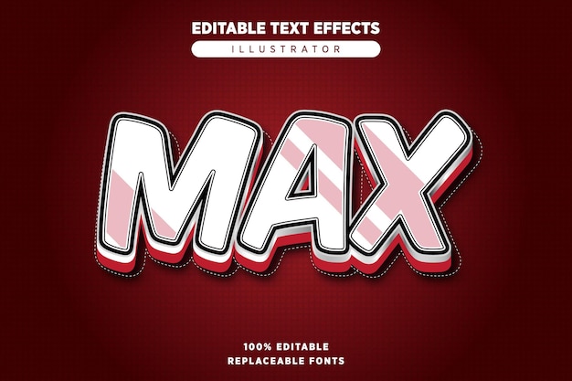 Effet de texte maximum modifiable