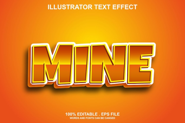 Effet De Texte De Mine Modifiable