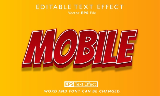 Effet De Texte Mobile