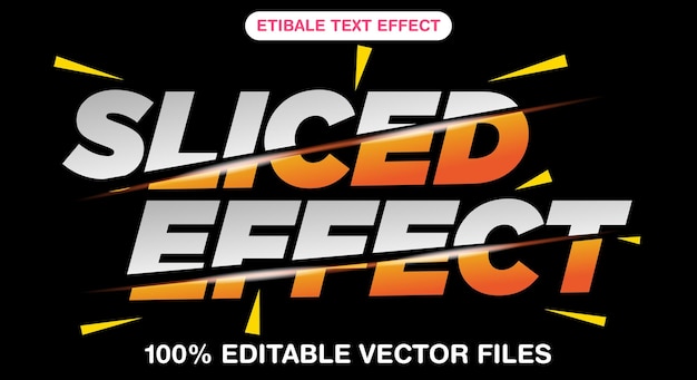 Vecteur effet de texte modifiable en 3d