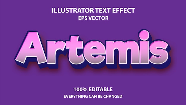 Effet De Texte Modifiable Artemis