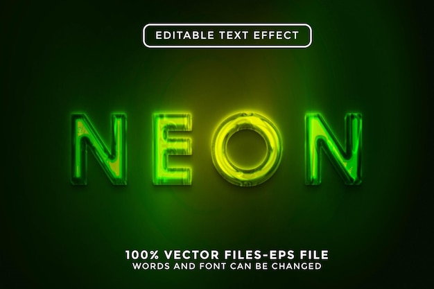 Effet de texte modifiable au néon