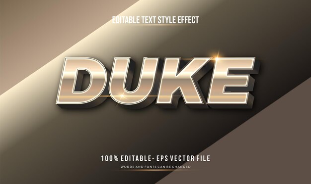 Effet de texte modifiable chrome brillant moderne. Effet de style de texte.