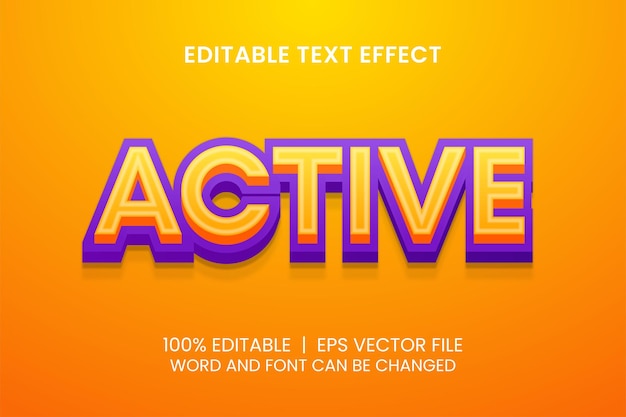 Effet De Texte Modifiable Dans Le Style Actif Popup 3d