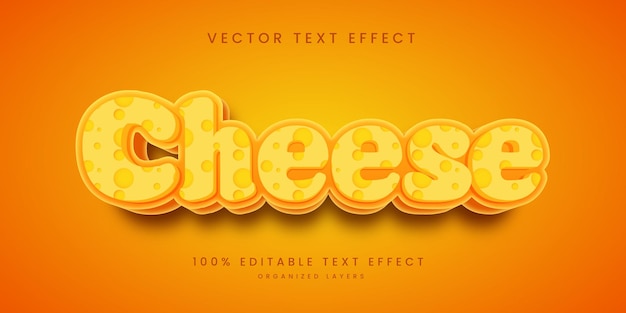 Effet De Texte Modifiable Dans Le Style De Fromage