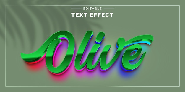 Effet de texte modifiable dans un style moderne et branché Lettrage Art