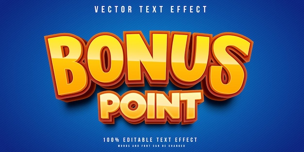 Effet De Texte Modifiable Dans Le Style De Point Bonus