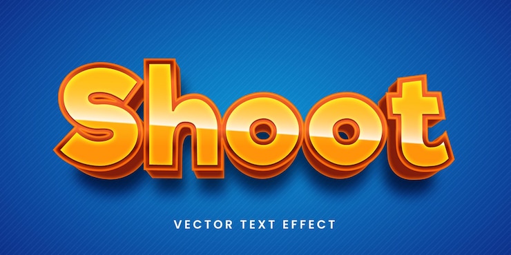 Vecteur effet de texte modifiable dans le style de prise de vue