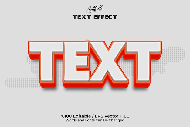 Effet De Texte Modifiable Effet De Texte 3d