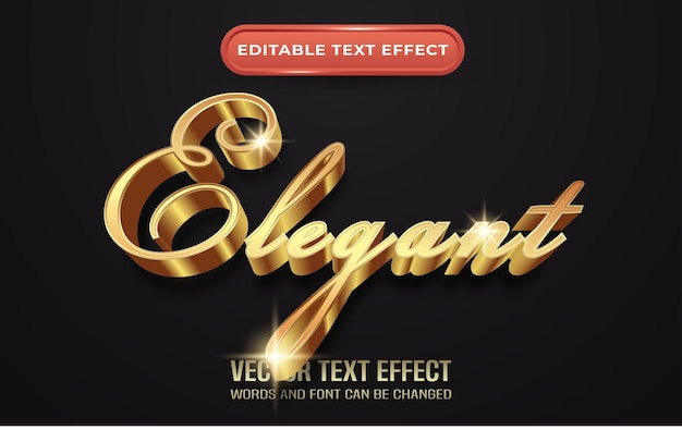 Effet de texte modifiable élégant