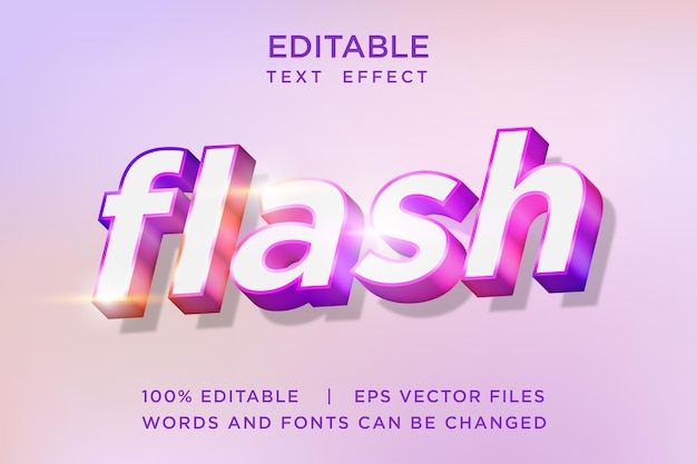 Effet De Texte Modifiable Flash