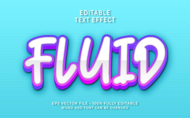 Effet de texte modifiable fluide