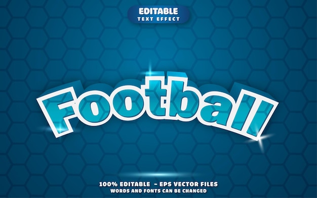 Effet De Texte Modifiable De Football