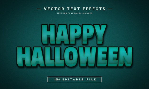 Effet De Texte Modifiable Happy Halloween