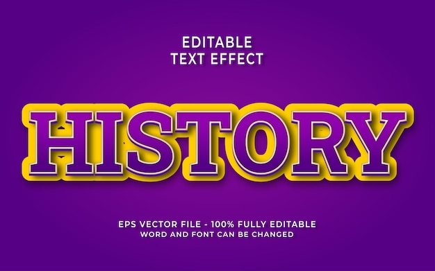 Effet De Texte Modifiable De L'historique