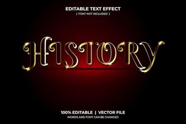 Effet De Texte Modifiable De L'historique