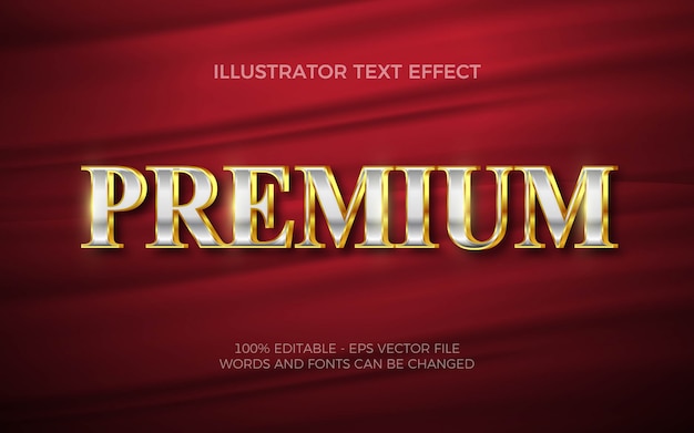 Effet De Texte Modifiable, Illustrations De Style Premium