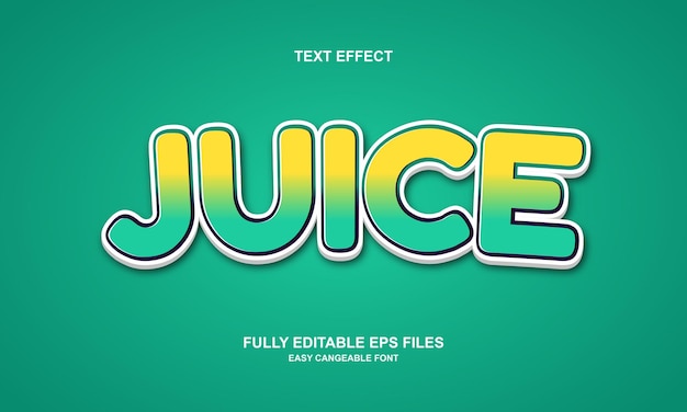 Effet De Texte Modifiable De Jus