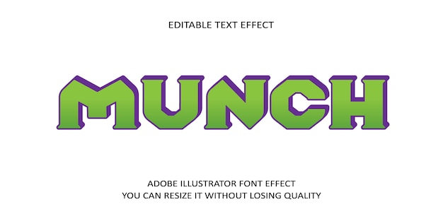 Effet De Texte Modifiable Munch