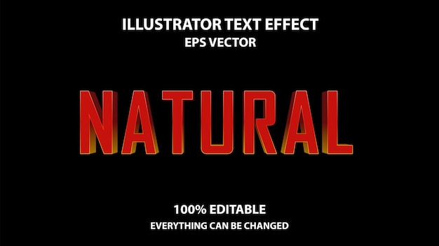 Effet De Texte Modifiable Naturel