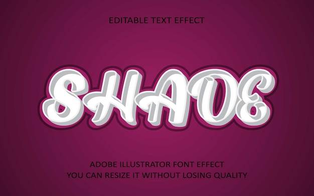 Effet De Texte Modifiable D'ombre