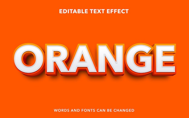 Effet de texte modifiable orange