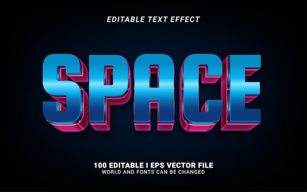 Effet de texte modifiable par l'espace