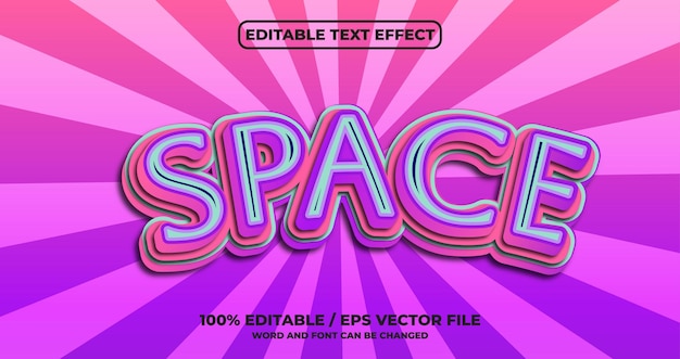 Effet De Texte Modifiable Par L'espace