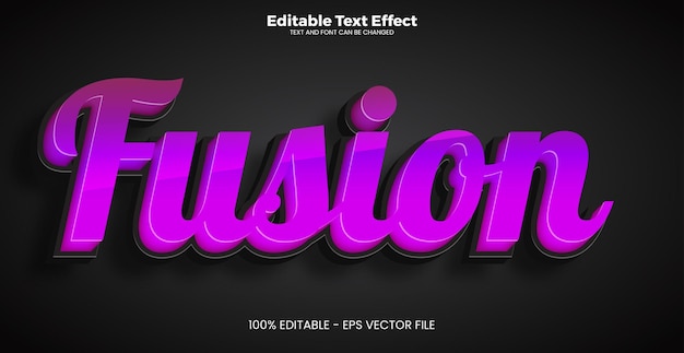 Effet de texte modifiable par fusion dans le style de la tendance moderne