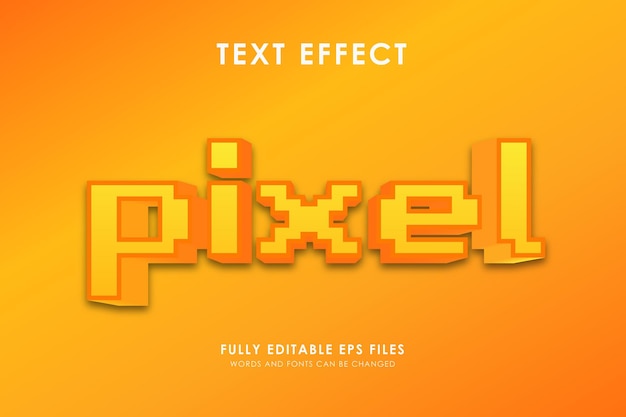 Effet De Texte Modifiable Par Pixel