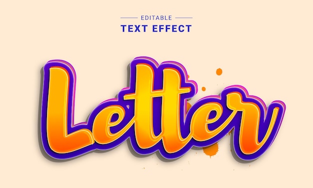 Effet De Texte Modifiable Pour Illustrateur