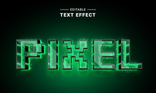 Effet de texte modifiable pour illustrateur