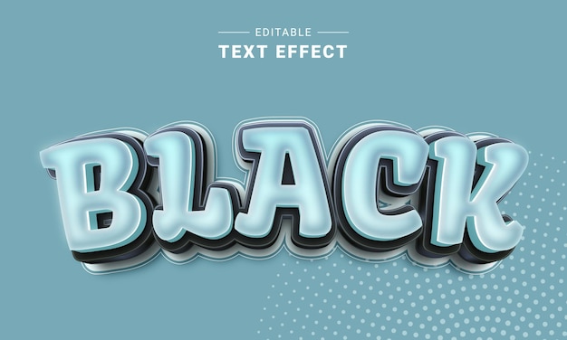 Effet de texte modifiable pour illustrateur