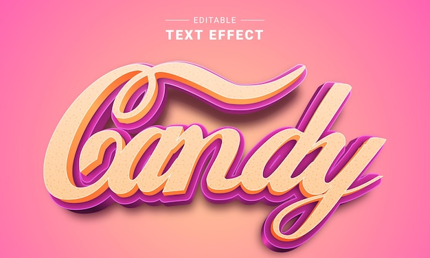 Effet de texte modifiable pour illustrateur