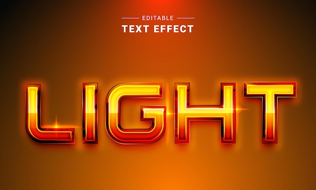 Effet de texte modifiable pour illustrateur