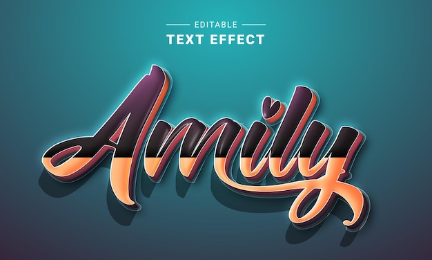 Vecteur effet de texte modifiable pour illustrateur