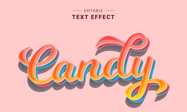 Vecteur effet de texte modifiable pour illustrateur