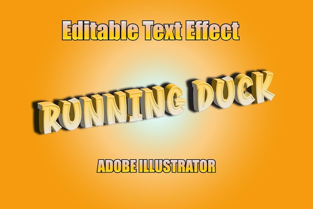 Vecteur effet de texte modifiable pour le style 3d d'adobe illustrator inclus