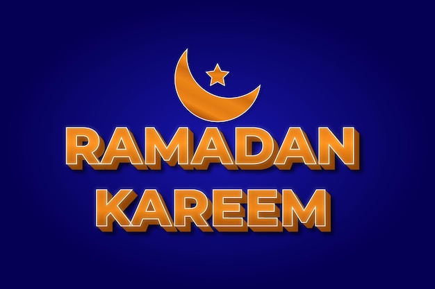 Effet De Texte Modifiable Ramadan Kareem